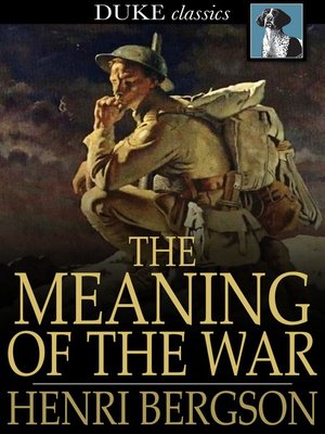 cover image of The Meaning of the War